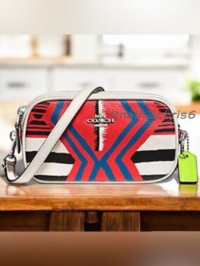 Coach x Coachella Fire Dance Leather Camera/Crossbody Bag. Lmt. Ed. (Vary rare)